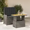 Image de vidaXL Ensemble à manger 2 pcs - Gris