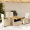 Image de vidaXL Ensemble à manger de jardin - Béton