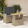 Image de Ensemble à manger vidaXL 2 pcs - Beige