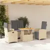 Image de Ensemble à manger de jardin vidaXL - 4 pcs - Beige