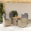 Image de Ensemble à manger de jardin VIDAXL 5 pcs - Beige
