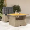 Image de vidaXL Ensemble à manger de jardin 2pcs - Poly rotin - Beige