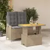 Image de vidaXL Ensemble de jardin et coussins - Beige