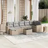 Image de vidaXL Salon de jardin 8 pcs - Beige