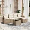 Image de Salon de jardin VIDAXL - 6 pcs - Beige