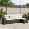Image de VIDAXL Salon de jardin 5 pcs - Noir