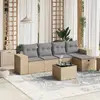 Image de VidaXL Salon de Jardin 6 pcs - Mélange Beige
