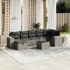 Image de vidaXL Salon de jardin 8 pcs gris clair