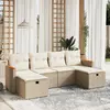 Image de Salon de jardin VIDAXL - 6 pcs - Beige