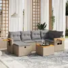 Image de vidaXL Salon de jardin avec coussins - Mélange beige