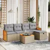 Image de vidaxl Salon de jardin 6 pcs - Mix Beige