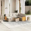 Image de vidaXL Salon de jardin 8 pcs - Beige