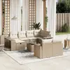 Image de vidaXL Salon de jardin 11 pièces - Beige