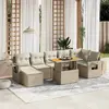 Image de VIDAXL Salon de jardin 8 pcs beige