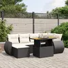 Image de vidaXL Salon de jardin 7 pcs noir
