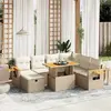 Image de vidaXL Mobilier extérieur 8 pcs - Beige