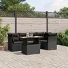 Image de vidaXL Salon de jardin 5 pcs avec coussins - Noir