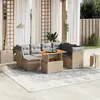 Image de vidaXL Salon de jardin 8 pcs - Beige