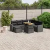 Image de vidaXL Salon Modulaire 8 pcs - Noir