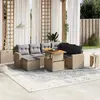 Image de Salon de jardin 8 pcs vidaXL - Beige