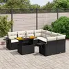 Image de VIDAXL Salon de jardin 9 pcs avec coussins - Noir