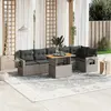 Image de vidaXL Salon de jardin 7 pcs résine tressée - Gris
