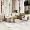 Image de vidaXL Salon de jardin 8 pcs - Beige