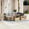 Image de Salon de jardin 8 pcs coussin beige - vidaXL