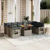 Image de VidaXL Salon de jardin 10 pcs - Gris