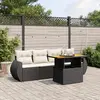 Image de vidaXL Salon de jardin 5 pcs - Noir