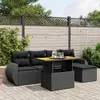 Image de VIDAXL Salon de jardin 6 pcs - Noir