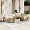 Image de VIDAXL Salon de jardin 7 pcs - Beige