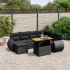 Image de Salon de jardin VIDAXL - 8 pcs - Noir