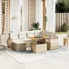 Image de vidaXL Salon de jardin 8 pcs - Beige
