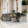 Image de VIDAXL Salon de jardin 10 pcs - Gris