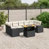 Image de VIDAXL Salon de jardin 8 pcs - Noir