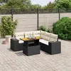 Image de vidaXL Salon de jardin 6 pcs - Noir