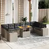 Image de VIDAXL Salon de jardin 11 pcs - Gris