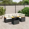 Image de VIDAXL Salon de jardin 6 pcs - Noir
