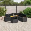 Image de VIDAXL Ensemble Salon de Jardin 7 pcs - Noir