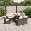 Image de vidaXL Ensemble de jardin 9 pcs - Noir
