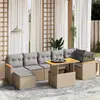 Image de VIDAXL Salon de jardin 8 pcs - Beige