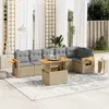 Image de VIDAXL Salon de jardin 7 pcs beige