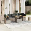 Image de vidaXL Salon de jardin 7 pcs gris