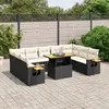 Image de Salon de jardin 11 pcs - Noir