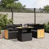 Image de VIDAXL Ensemble de salon de jardin 6 pièces - Noir