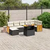 Image de VIDA XL Salon de jardin 8 pcs - Noir