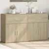 Image de vidaXL Buffets 2 pcs Chêne Sonoma