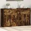 Image de VIDAXL Buffets 2 pcs Chêne fumé