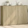 Image de vidaXL Buffets 2 pcs chêne sonoma bois d'ingénierie